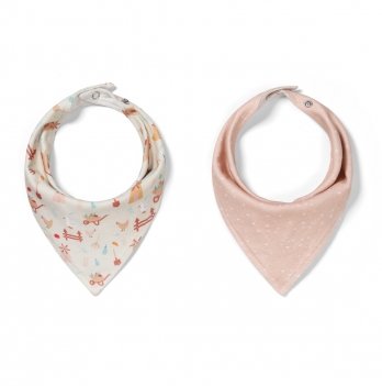 Слюнявчик для детей BabyOno Бежевый 2 шт 879/09