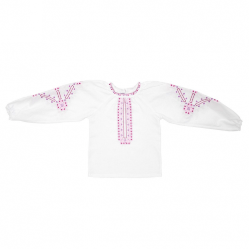 Вышиванка детская Twins 1 - 6 лет Хлопок Белый/Сиреневый 88OTSB