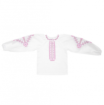 Вышиванка детская Twins 1 - 6 лет Хлопок Белый/Сиреневый 88OTSB