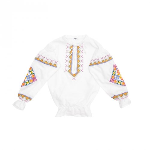 Вышиванка детская Twins Барва 3 - 7 лет Хлопок Белый/Оранжевый 88ВДTБ