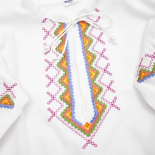 Вышиванка детская Twins Барва 3 - 7 лет Хлопок Белый/Оранжевый 88ВДTБ