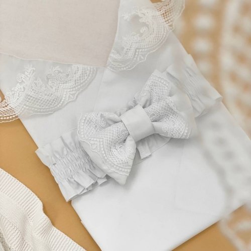 Бант на выписку Маленькая Соня Универсальный Белый 890032