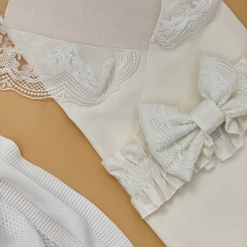 Бант на выписку Маленькая Соня Универсальный Молочный 890035