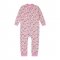 Пижама комбинезон для девочки ЛяЛя 9 - 18 мес Футер Розовый/Белый 8ФТ026_6-179