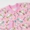 Пижама комбинезон для девочки ЛяЛя 1,5 - 3 лет Футер Розовый/Белый 8ФТ026_6-179