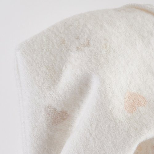 Человечек для новорожденных ЛяЛя Мишки с сердечками 0 - 3 мес Футер Молочный/Оранжевый 8ФТ036_6-193