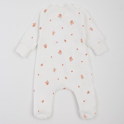 Человечек для новорожденных ЛяЛя 0 - 3 мес Интерлок Молочный/Бежевый/Красный 8ІН059_2-499