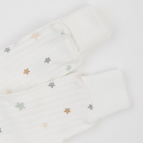 Человечек для новорожденных ЛяЛя 0 - 3 мес Интерлок Молочный/Бежевый/Серый 8ІН059_2-500