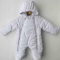 Зимний комбинезон для новорожденных ЛяЛя 1 - 6 мес Плащевка Белый 8ПЛ084_3-12