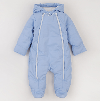 Зимний комбинезон детский ЛяЛя 3 - 12 мес Плащевка Голубой 8ПЛ084_3-39