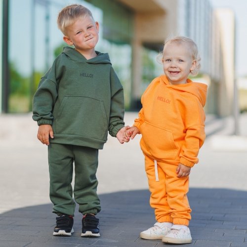 Детский костюм Bembi Тринитка 2023 7 - 13 лет Трикотаж тринитка Оранжевый КС755