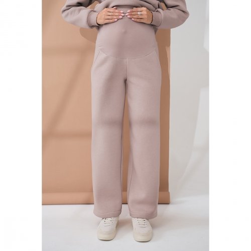 Костюм для беременных и кормящих с начесом Юла Мама Urban Бежевый ST-45.012