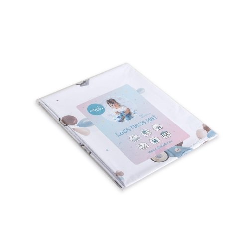 Детский коврик водонепроницаемый Cebababy Белый/Голубой 120х120 см W-308-000-640