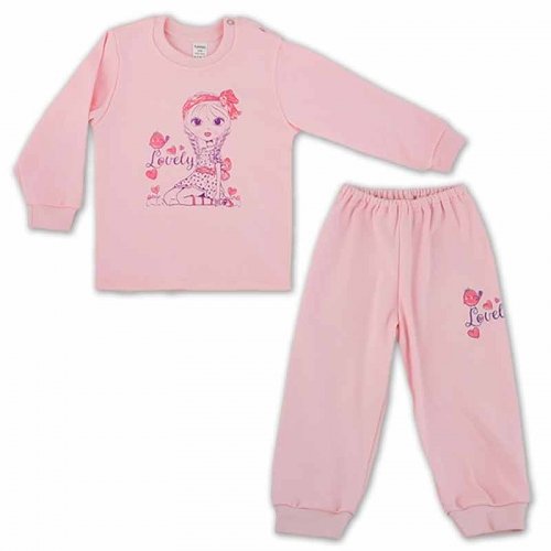 Пижама для девочки PaMaYa Розовый 91-07н-1