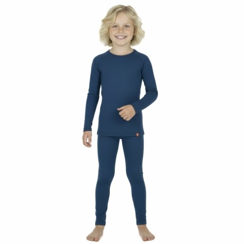 Термо реглан детский Софія Wooly 1 - 6 лет Шерсть мериноса Синий 9105