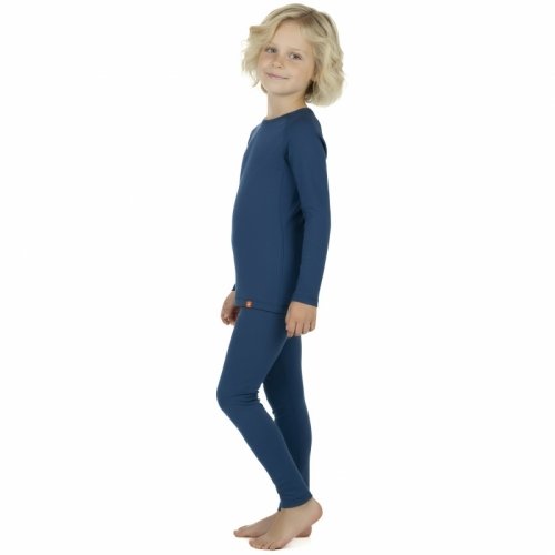 Термо реглан детский Софія Wooly 1 - 6 лет Шерсть мериноса Синий 9105