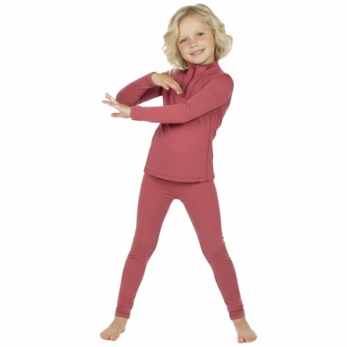 Термо лосины детские Софія Wooly 1 - 6 лет Шерсть мериноса Вишневый 9116