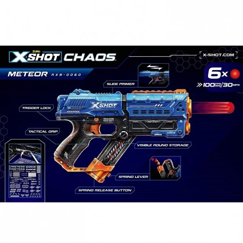 Детская игрушка бластер Zuru X-Shot Excel New Chaos Meteor 36282R