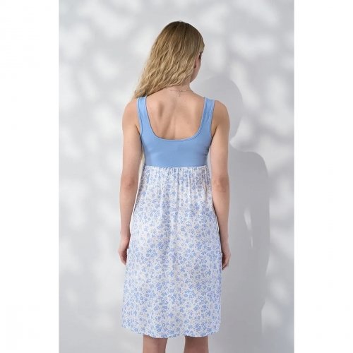 Платье для беременных и кормящих Юла Мама Marine Голубой DR-26.103