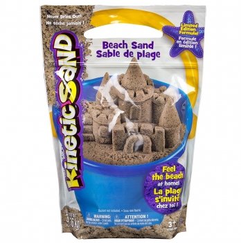 Песок для детского творчества Wacky-Tivities - KINETIC SAND BEACH (натуральный цвет, 1360 г)