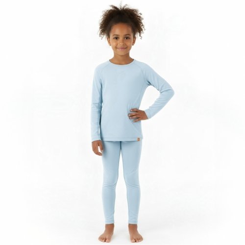 Термо реглан детский Софія Wooly 1 - 6 лет Шерсть мериноса Голубой 9201