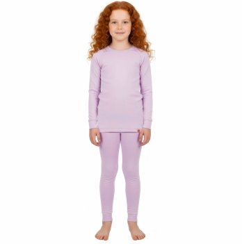 Термобелье детское Софія Wooly 7 - 14 лет Шерсть мериноса Сиреневый 9203/2