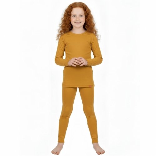 Термобелье детское Софія Wooly 1 - 6 лет Шерсть мериноса Горчичный 9204/1