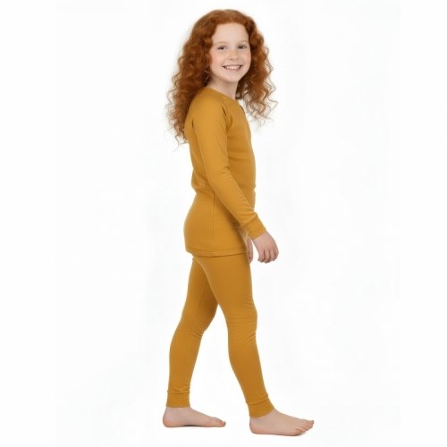 Термобелье детское Софія Wooly 7 - 14 лет Шерсть мериноса Горчичный 9204/2