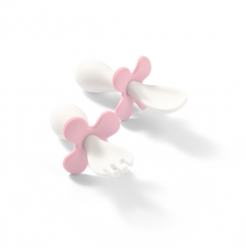 Детский набор столовых приборов BabyOno Розовый 969/01