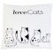 Декоративная подушка Тигрес Love cats Белый ПД-0169