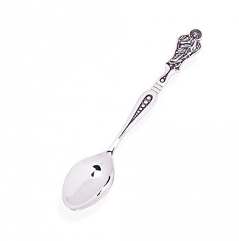 Серебряная ложка на первый зуб IRIJ Архангел Михаил 9829