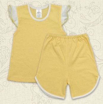 Пижама детская Бетис Лето  2-6 лет Желтый 27076124