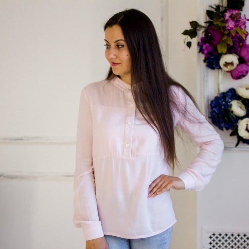 Блуза для кормящих мам Toulouse Lullababe с длинным рукавом розовый