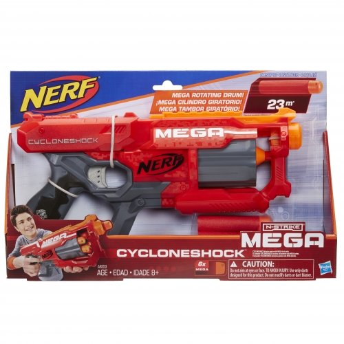 Детская игрушка бластер Hasbro Nerf Mega Cycloneshock A9353
