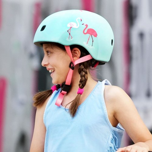 Защитный шлем детский Micro Фламинго M от 4 до 7 лет AC2124BX