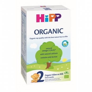 Детская молочная смесь HiPP Organic 2 от 6 месяцев 300 г 2048-01