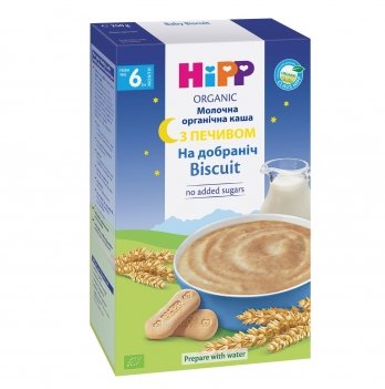 Каша молочная органическая HiPP с печеньем Спокойной ночи 190 г 2965-02