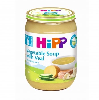 Суп для детей HiPP овощной с нежной телятиной 190 г 7983