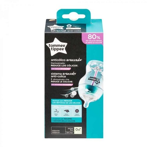 Антиколиковая бутылочка с индикатором температуры Tommee Tippee Advanced Anti-Colic 0m+ 260 мл TT0020