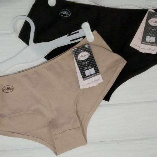 Трусы женские шорты Alles Soft Cotton Черный 2 шт