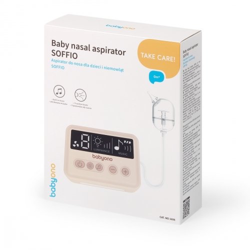 Аспиратор для носа электрический BabyOno Soffio USB-C 1695