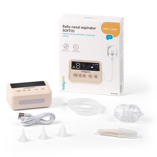 Аспиратор для носа электрический BabyOno Soffio USB-C 1695