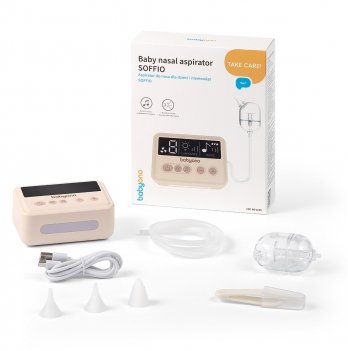 Аспиратор для носа электрический BabyOno Soffio USB-C 1695
