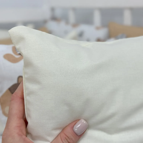 Бортики в кроватку Oh My Kids Мишки Тедди Ранфорс Бежевый Б-161-ХП