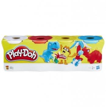 Пластилин Hasbro Play-Doh Compounds Dinosaurs 4 шт B5517_B6508