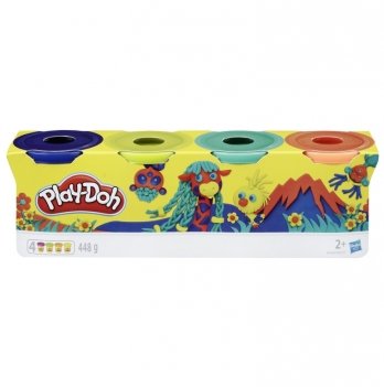 Пластилин Hasbro Play-Doh Compounds Wild 4 шт B5517_E4867