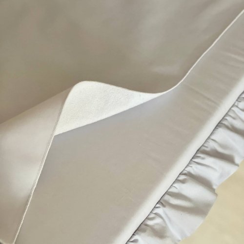 Пеленальный матрасик BBChic с рюшем Молочный 5151718