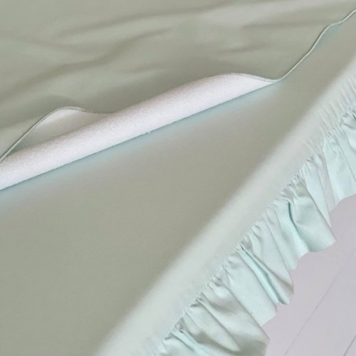 Пеленальный матрасик BBChic с рюшем Мятный 5151729