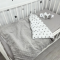 Плед для новорожденных Oh My Kids Simple Gray Бязь/Плюш Серый 100х80 см BBU-055