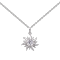 Колье серебряное женское UD Kashtan Солнце с фианитом ВС-673р